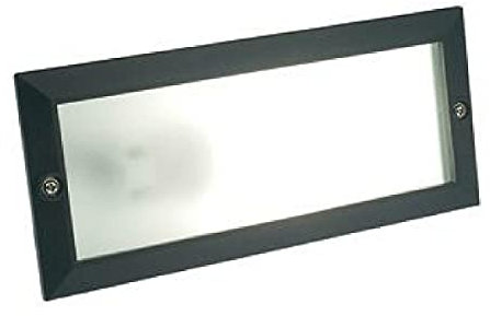 Faretto segnapasso da incasso a parete Lampada da arredo nero