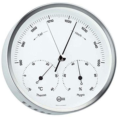 Barigo 332 Steel Wetterstation Edelstahl Silber gebürstet B x H: 130mm x 35mm