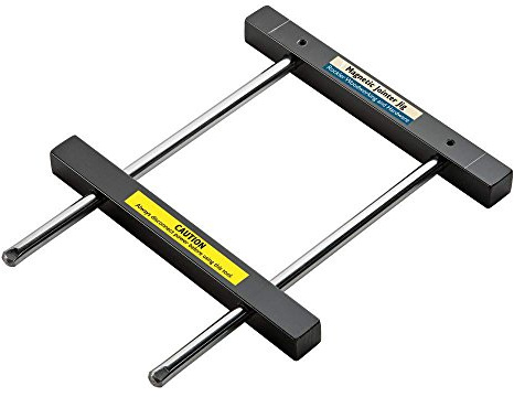 Rockler Magnetic Jointer Jig – Magnetic Bars Hold Jointer Knives – Solid Steel Jointer Blade Setting Jig – Fits any 6 to 8 Jointer Bed – Avoid Damage, & Easy to Install Magnetic Jig
