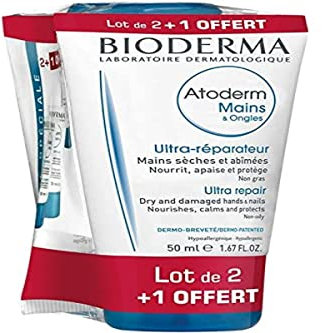 Bioderma Atoderm Hands Repairing Cream 3 x 50ml
