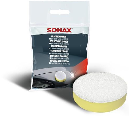 SONAX Ersatzschwamm für P-Ball (1 Stück) Schwamm mit Klettverbindung als Ersatz für den Schwamm des SONAX P-Ball | Art-Nr. 04172410