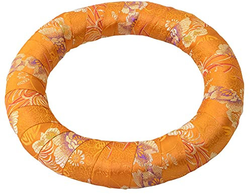 Ring für Klangschale mit diversen traditionellen Mustern Ø 26 cm in verschiedenen Farben (orange)