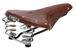 Brooks England B67, Handmade Leather Bike Saddle With Suspension Springs, Brown, One Size