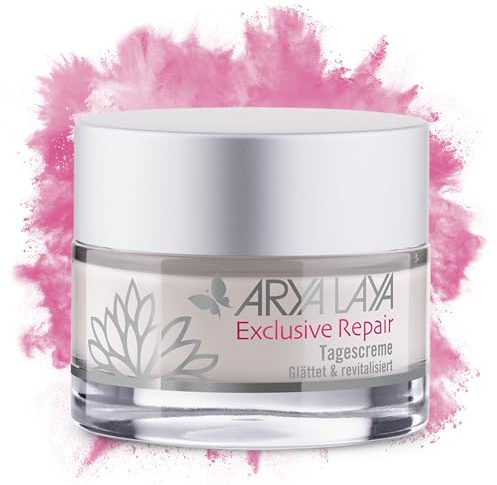 ARYA LAYA Exclusive Repair Tagescreme, 50 ml – Anti-Aging Creme für viele Hauttypen, Gesichts-Creme mit 5-fach Wirkung gegen Zeichen der Zeit, vegan