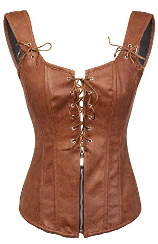 Bslingerie Womens Vintage Vest Renaissance Steampunk Bustier Corset Vintage Mujer