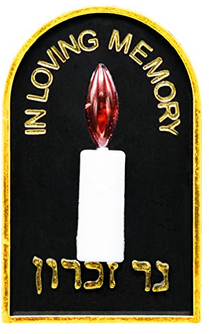 1 X Plug In Yahrzeit Light-No bulb needed! Memorialize your Loved one Safely and with Ease!