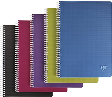 Exacompta carpeta de solicitud flexible de PP, clip diseño, DIN A4, 21 x 29,7 cm, 2 unidades), color azul DIN A4