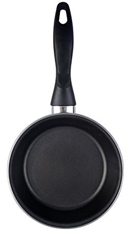 MAGEFESA Black - Sartén 26 cm de Acero esmaltado, Antiadherente bicapa Reforzado, Color Negro Exterior. Apta para Todo Tipo de cocinas, incluida inducción. 50% de Ahorro energético.