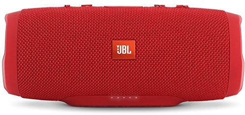 JBL Charge 3 Tragbarer Bluetooth-Lautsprecher (wasserdicht, mit 6000 mAh Power Bank und Freisprechfunktion) rot