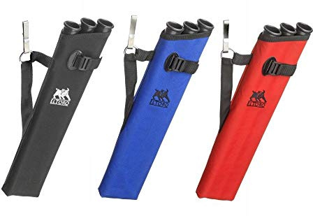 elToro Seitenköcher Base – Leichter Cordura-Pfeilköcher mit 3 Röhren, Rot