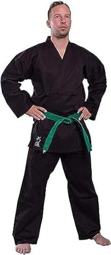 Budodrake Karateanzug Bushido schwarz (170 cm)