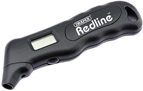 Draper Redline 68474 Digital Tyre Pressure Gauge, Blue