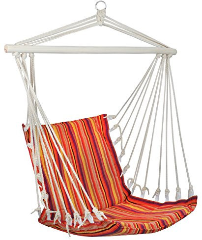 Hängesessel mit Gestell Hängematte Hängeschaukel Schwebesessel Matte Outdoor aufhängung max. Belastung 120kg 1716