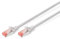 DIGITUS DK-1644-250 RJ45 Netzwerkkabel, Patchkabel CAT 6 S/FTP 25.00m Grau Halogenfrei, verdrillte P