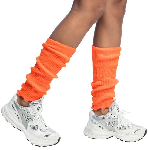 Boland - Beinwärmer für Erwachsene, Unifarben, Einheitsgröße, Stulpen, Socken, Overknees, 80er Jahre, Kostüm, Karneval, Mottoparty