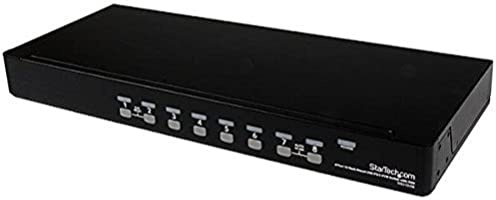 StarTech.com SV831DUSBGB - Conmutador Switch KVM (8 Puertos de vídeo VGA/HD15/USB) Color Negro