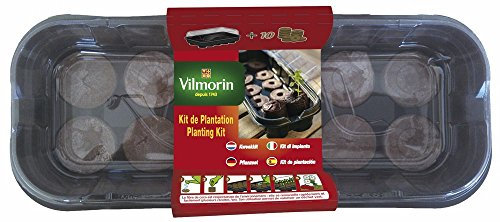 Vilmorin 3990626 Mini Kit de Serre Souple + 10 Pastilles Fibre de Coco Tout-en-Un