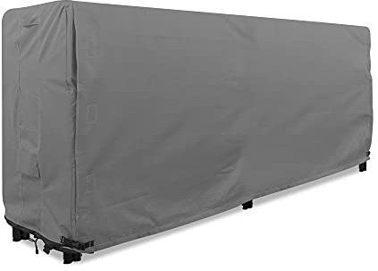KHOMO GEAR - Kaminholzregal-Abdeckung, 2,4 m, strapazierfähig, schwarz