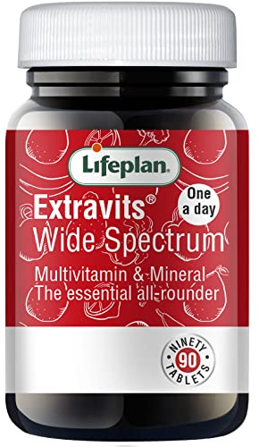 Lifeplan ExtraVits Wide Spectrum Adult Daily Multivitamin (90 Tablets) — Essential Vitamins and Minerals Complex