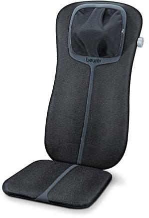 Beurer MG 254 Shiatsu-Sitzauflage, Nackenmassage, Massage des gesamten Rückens, schwarz/grau