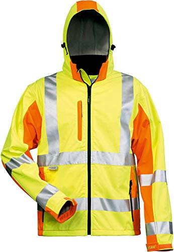 Elysee Warnschutz-Softshelljacke Adam Größe, 1 Stück, 3XL, gelb/orange, 22735-3XL