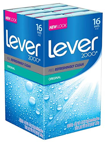Lever 2000 Bar Soap, Original, 4 oz, 16 bar
