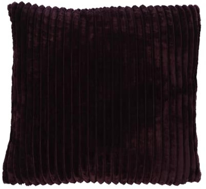 Gözze - Kuschelweicher Kissenbezug in Cord Optik, 2er Set, 50 x 50 cm - Brombeere