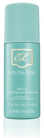 Estée Lauder Youth-Dew Roll-On Anti-Perspirant Deodorant with Notes of Rose, Spices & Patchouli, 2.5 Ounce