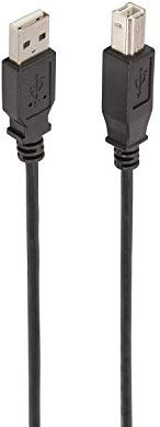 Ewent Câble USB 2.0 type A mâle vers type B femelle Double blindage 28 AWG en cuivre Vitesse de transfert jusqu'à 480 Mbps Noir noir Noir 1.00 m