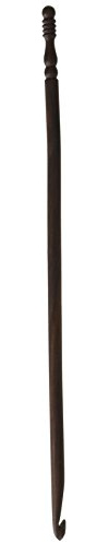 Lacis Rosewood Crochet Hooks, Grayish Yellow, Size 8