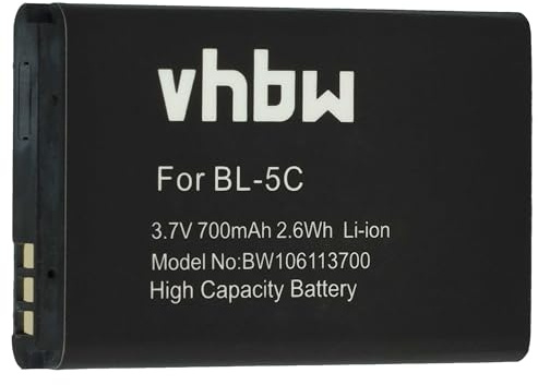 vhbw batteri lämpligt för Hagenuk Fono E60, E110, MAXCOM MM440BB, MM460BB, MyPhone 1010 Chiaro mobiltelefon smartphone telefon (700 mAh, 3,7 V, litiumjon)