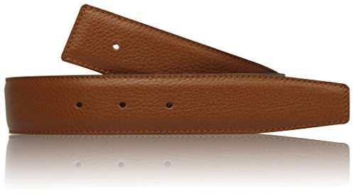 Erdi Ünver Cognac vändbälte i äkta läder för män och kvinnor 4 cm brett bälte i brunt