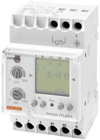 Gewiss Am - Interruptor crepuscular 3 módulos 220/240v