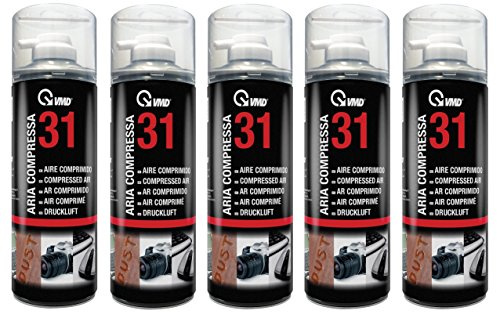 5 x aria compressa Duster Cleaner spray, mod. 17231 400 ml senza CFC
