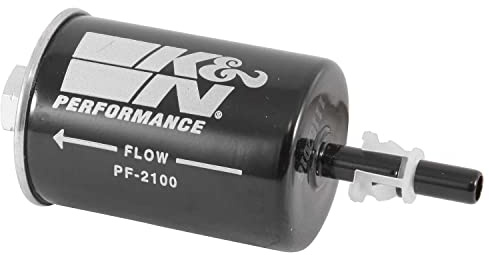 K&N Gasoline Fuel Filter: High Performance Fuel Filter, Premium Engine Protection, Compatible with 1982-2012 GM Truck/Passenger Car Fuel Injected Gasoline Engines, PF-2100