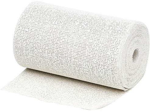 GEB Toile de coton plâtrée - Protection des isolants autour des tuyauteries - Prise rapide. Classement au feu M0 - Rouleau 5m