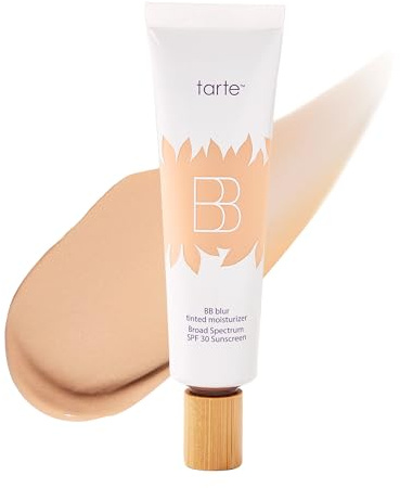 tarte BB blur tinted moisturizer Broad Spectrum SPF 30 – Medium Buildable Coverage with Natural Lightweight Matte Finish, Vegan & Cruelty-Free, full size, light