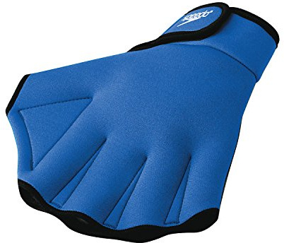 Speedo unisex adult Swim Training Fitness aquatic gloves, Royal, X-Large US