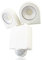 HUBER LED Strahler mit Bewegungsmelder 180° 18W, 2400lm, Matrixlinsen und Bereichsbegrenzung, Wandmontage, IP65, weiß