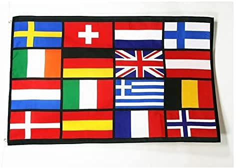 AZ FLAG Bandiera Paesi D'EUROPA 150x90cm - Bandiera Unione Europea 90 x 150 cm