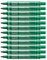 Pentel N50-D - N50 Permanent Marker Bullet Tip Green PK12