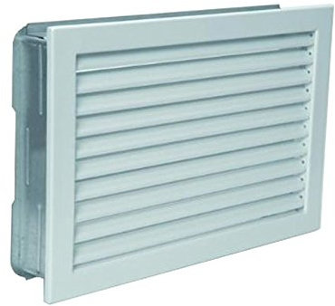 Kaltluftgitter 45x23 weiß Lüftungsgitter Ofengitter