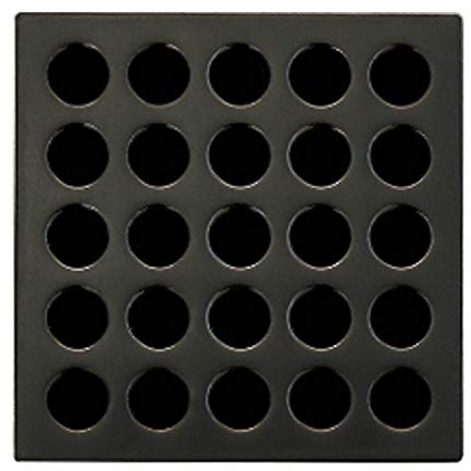 Ebbe E4407 Square Shower Drain Grate, Oil Rubbed Bronze