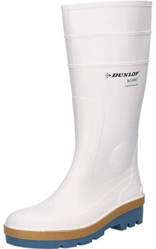 Dunlop Acifort Bottes en caoutchouc tricolores – Unisexes, antistatiques et imperméables, bottes de travail avec semelle extérieure antidérapante pour usage industriel, multicolore – EU47, UK12