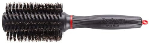Olivia Garden Haar-Rundbürste Pro Forme 33, 33/ 64 mm mit reinen Wildschweinborsten