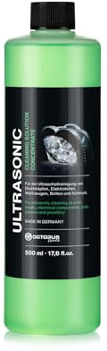 Limpiador concentrado ultrasónico para la limpieza de joyas, gafas, dentaduras, metales nobles y cabezales de impresión en baño ultrasónico, 500 mililitros