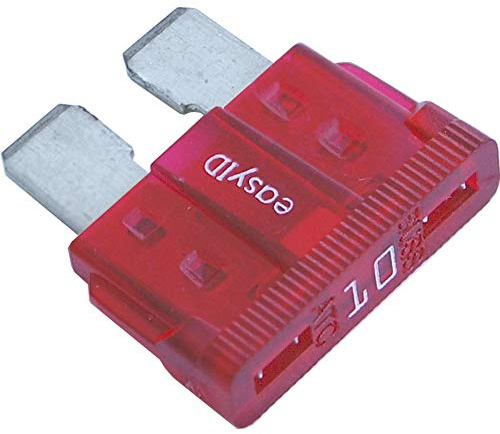 Blue Sea Systems 5294 EasyID Illuminating ATC Fuse - 10 Amp, 2 Pack, red