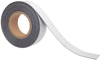 MAUL Ruban magnétique 4,5 cm | Un côté Auto-adhésif l'autre magnétique | Longueur à découper Individuellement | Idéal pour Le Bureau, la Cuisine et l'atelier | Longueur 10 m