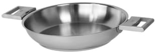 Cristel - P28QL - Poêle inox 28cm - sans poignée amovible - Collection Strate