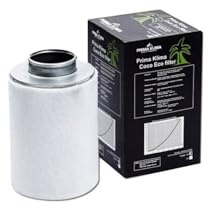PrimaKlima ECO Line aktivt kolfilter 250 m3 125 mm växtfilter AKF, vit